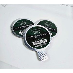 3 MAHOGANY APPLE Bath & Body Works Scentportable Car Fragrance Refill New